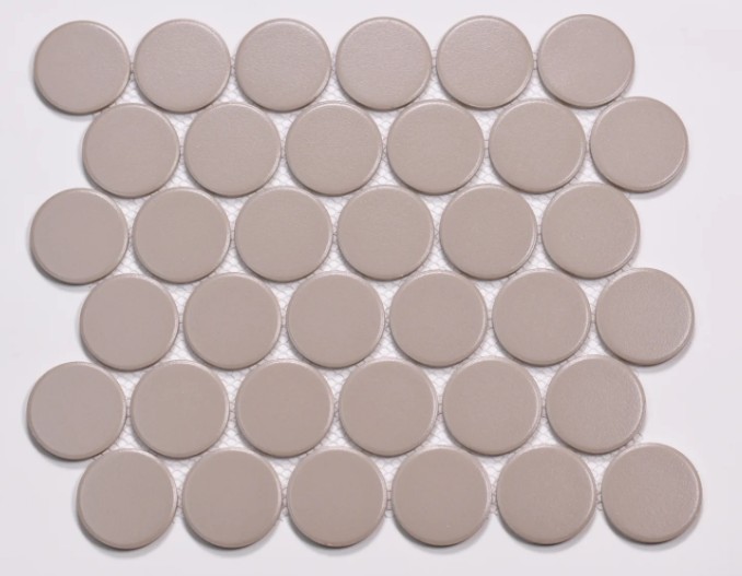 Marin Coastal Cliff 2x2 Penny Round Matte