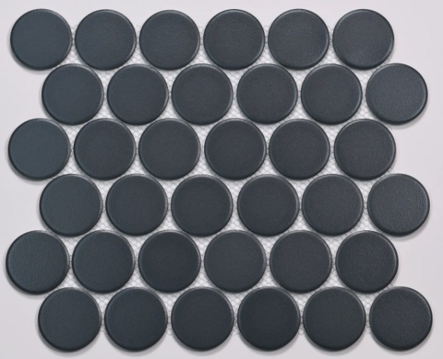 Marin Midnight Tide 2x2 Penny Round Matte