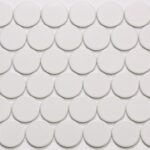 Marin Pearl White 2x2 Penny Round Matte