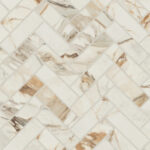 Magnifica Era Luxury Calacatta Borghini 1" x 4" Herringbone Satin