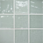 Marin 4" x 4" Aloe Green Glossy