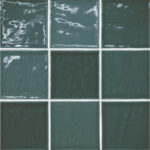 Marin 4" x 4" Ocean Teal Glossy