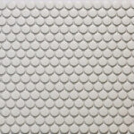 Marin Pearl White Penny Round Matte