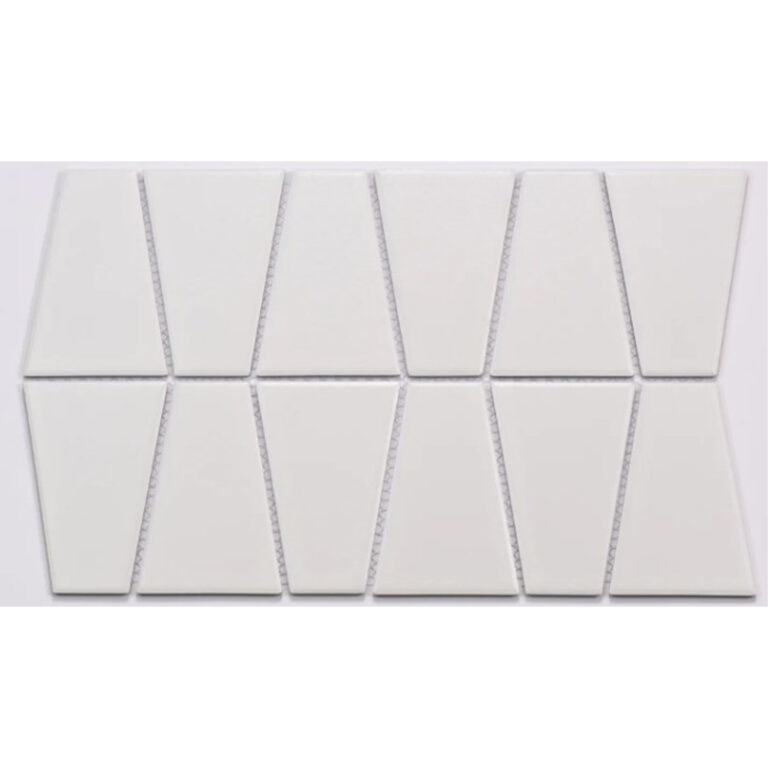Marin Pearl White Trapezoid Matte