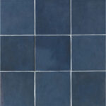 Cloe Blue Glossy 5" x 5"