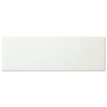 White 4"x12" Flat Glossy