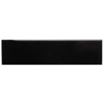 Black 2" x 8" Flat Glossy