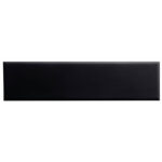 Black 2" x 8 " Flat Satin