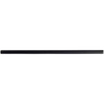 Black 3" x 12" Flat Satin