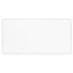 White 3"x6" Flat Glossy